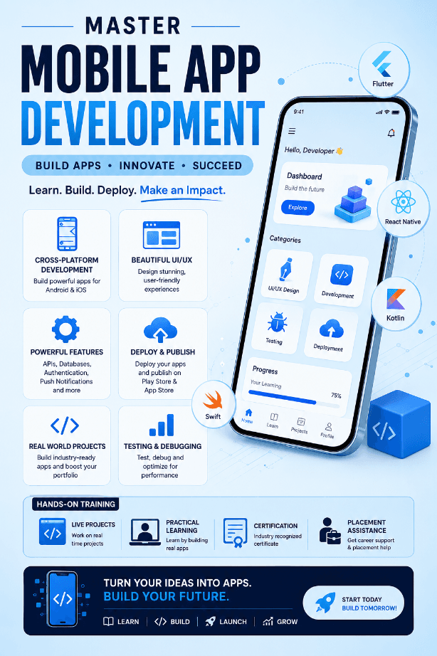 AI Mobile App Engineering course learning visual